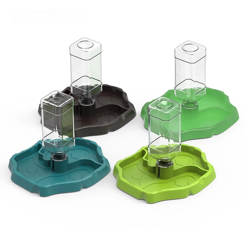 Water Dish Reptile - وعاء طعام جديد قابل للإزالة للزواحف