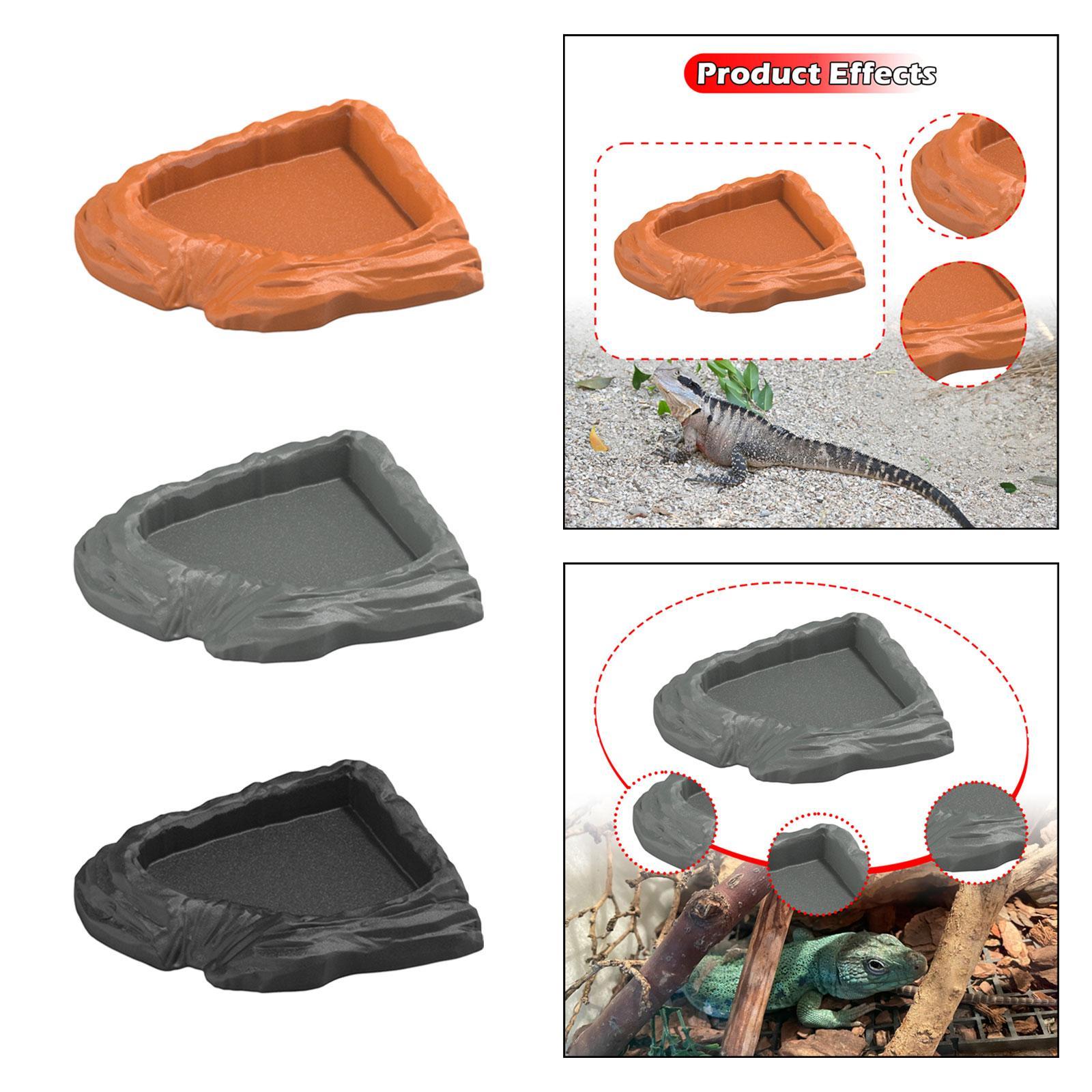 Water Dish Reptile - طبق ماء الزواحف وعاء التغذية متعدد