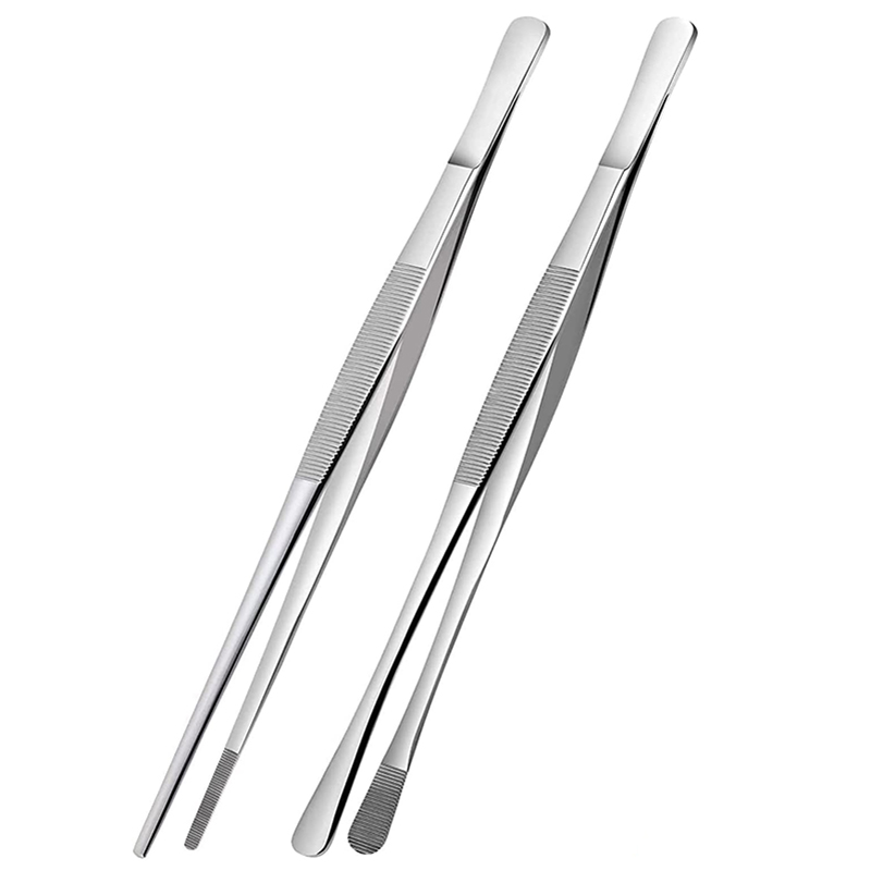 2 قطعة 12 بوصة ملقط المطبخ الط - مراجعة Feeding Tong Stainless وسعره