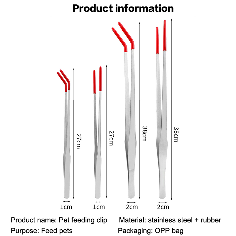 ملقط تغذية للزواحف من الفولاذ  - مراجعة Feeding Tong Stainless وسعره
