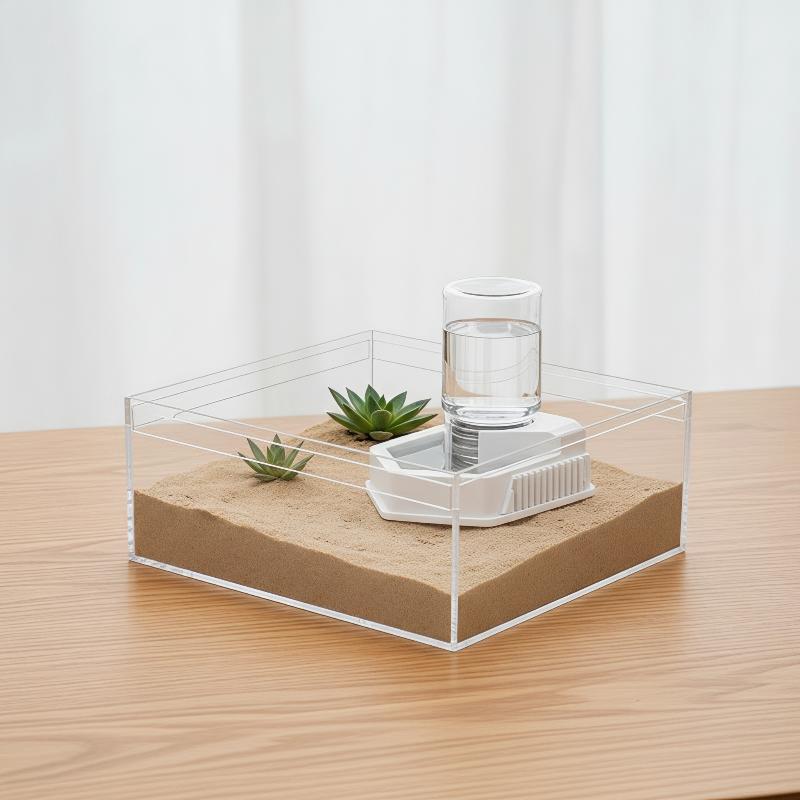 صينية ترطيب للزواحف، وعاء تغذي - مراجعة Water Dish Reptile وسعره